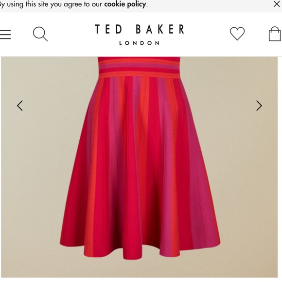 Kilyiee knitted crossover dress in bright pink. - Picture 7 of 7